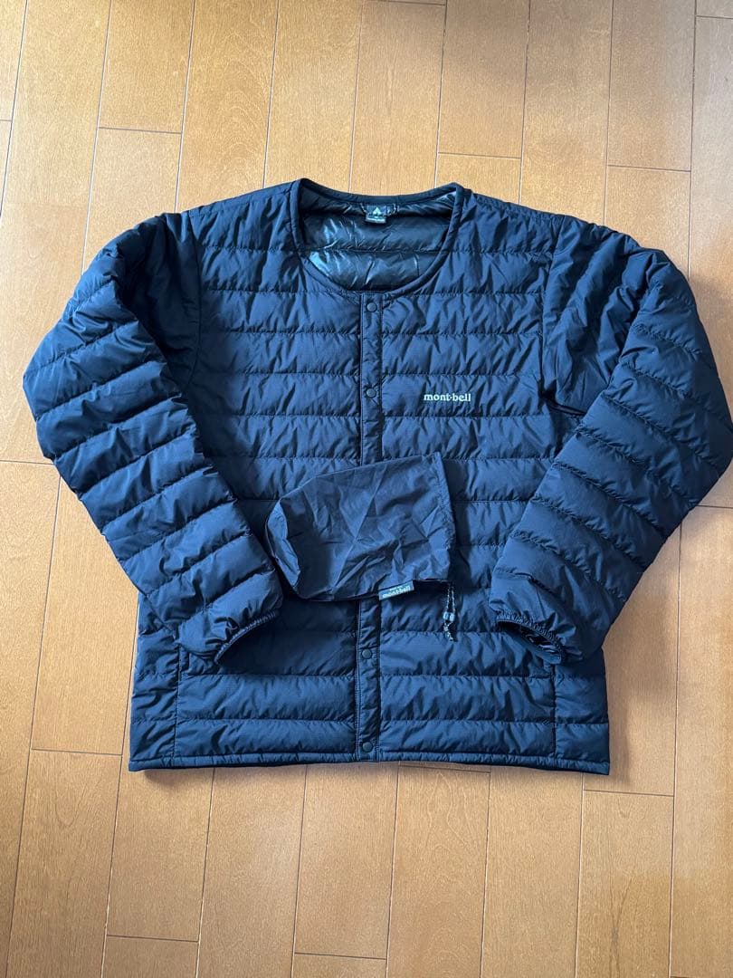 モンベル　スペリオダウン　ラウンドネックジャケット　ブラック