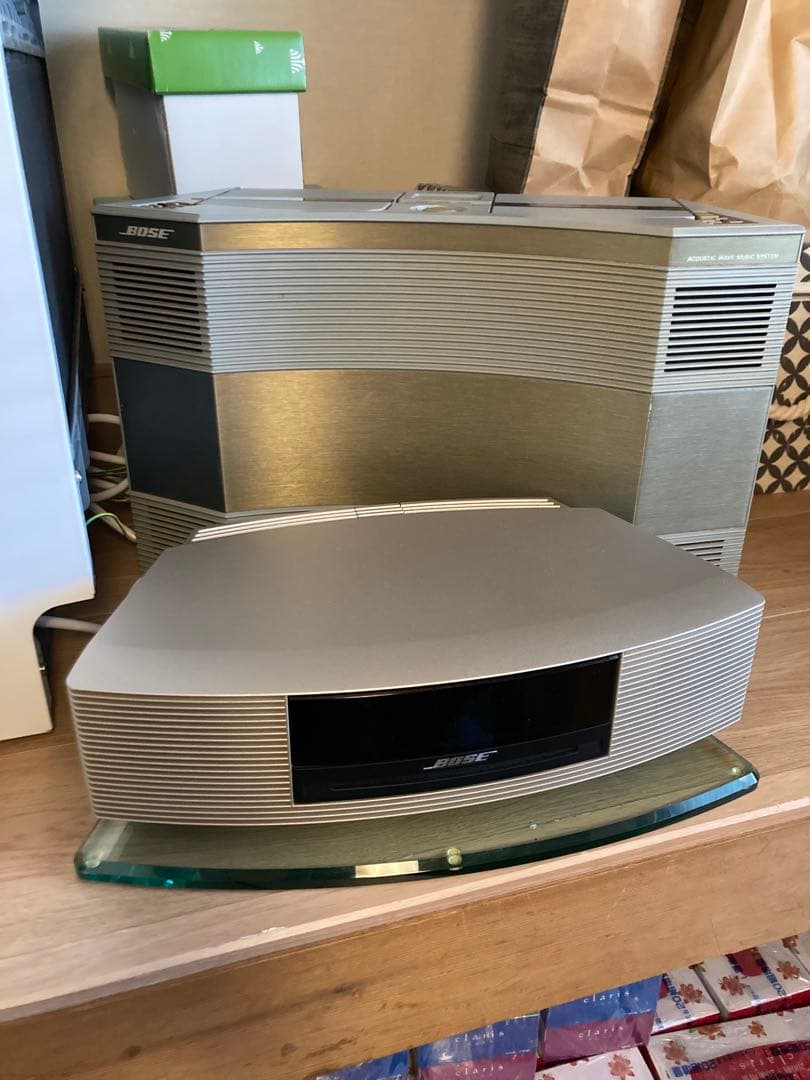 BOSE Wave Music System シルバー　セット　台座あり　破格！