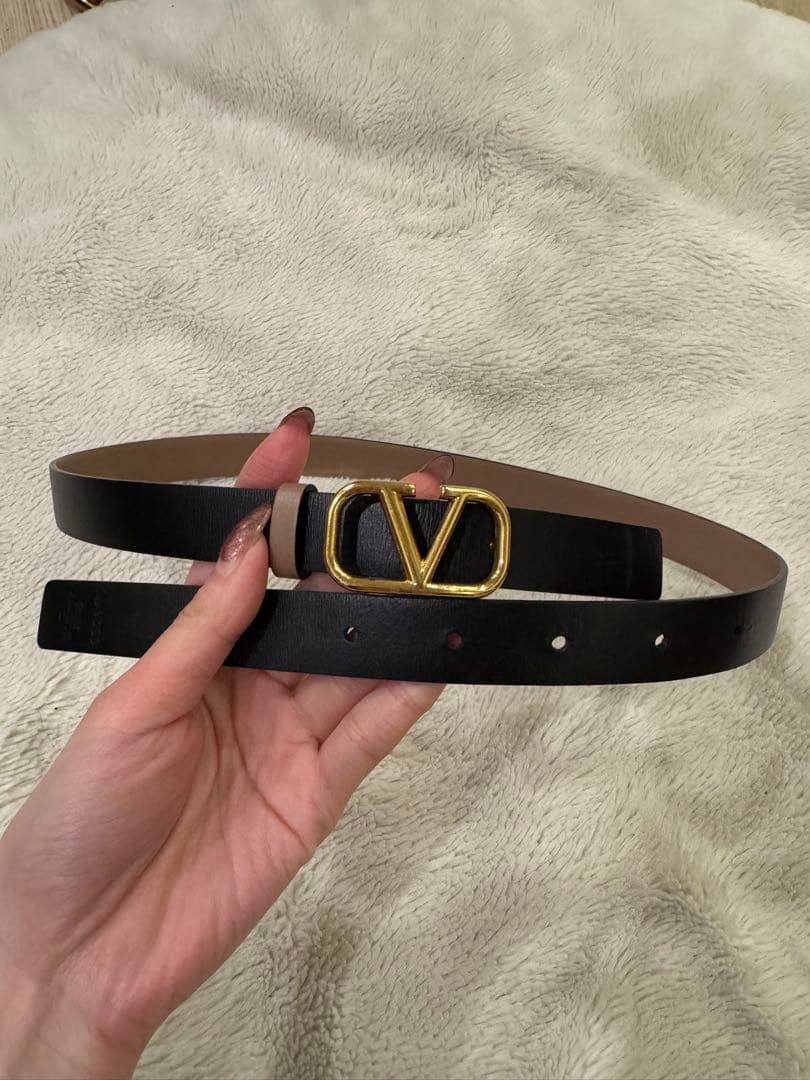 VALENTINO Vロゴバックル ベルト リバーシブル