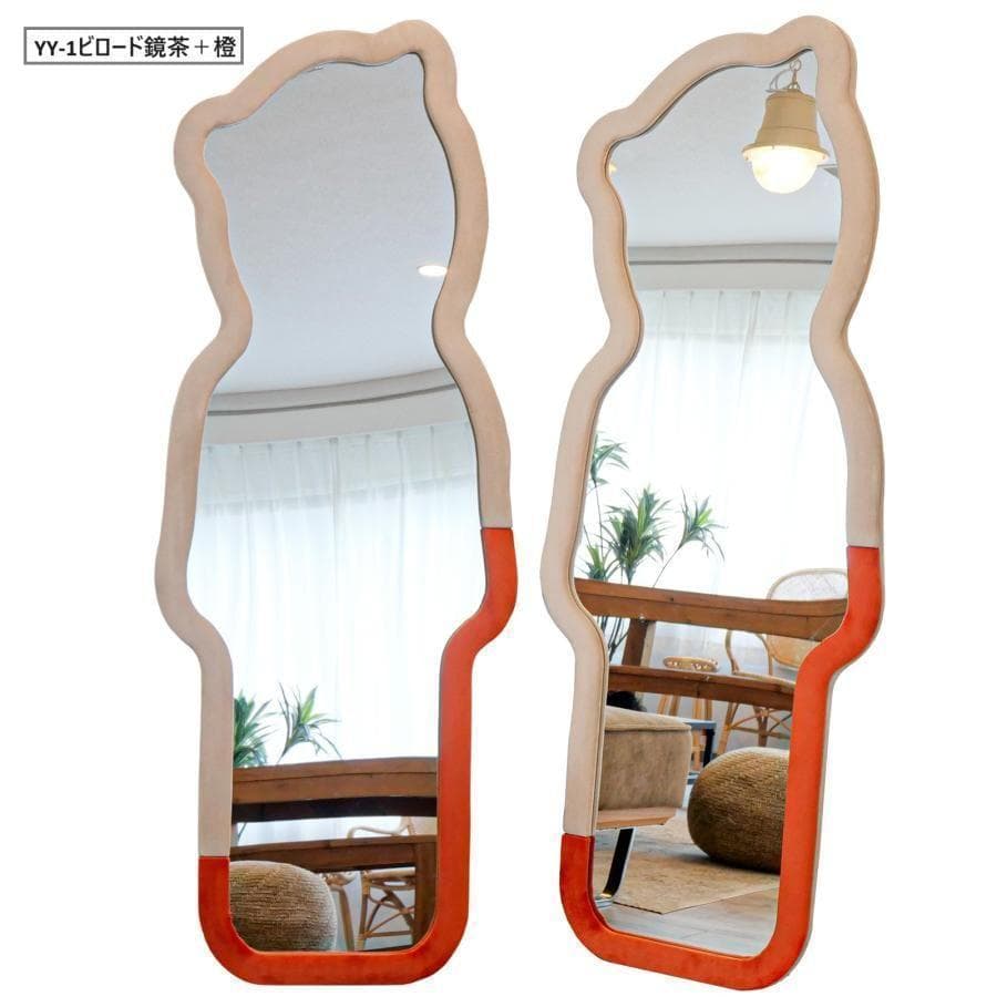 姿見鏡 全身 韓国風 クマ 可愛い ミラー 大型160cmx60cm 2210