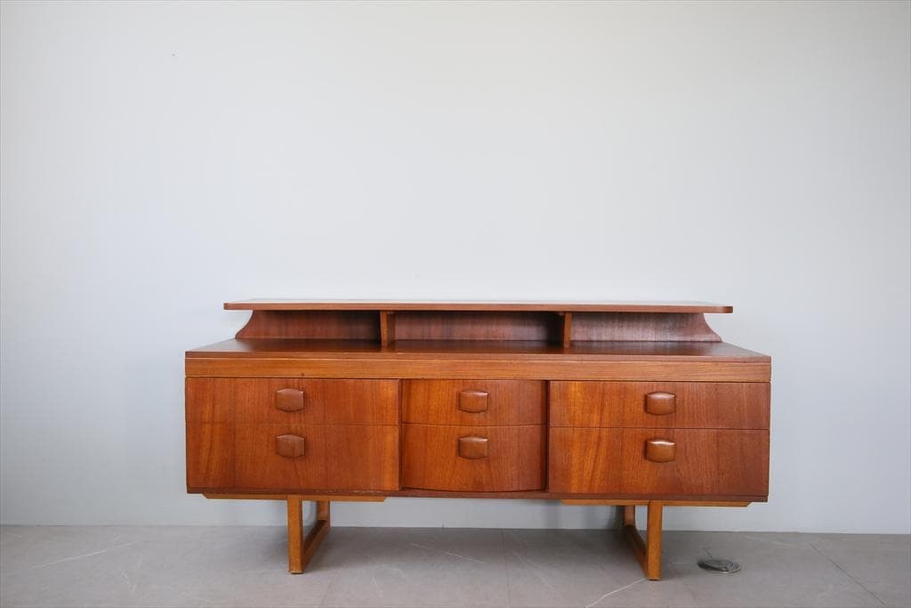 英国アンティークStonehill製サイドボード/木製机テレビ台(91-133)