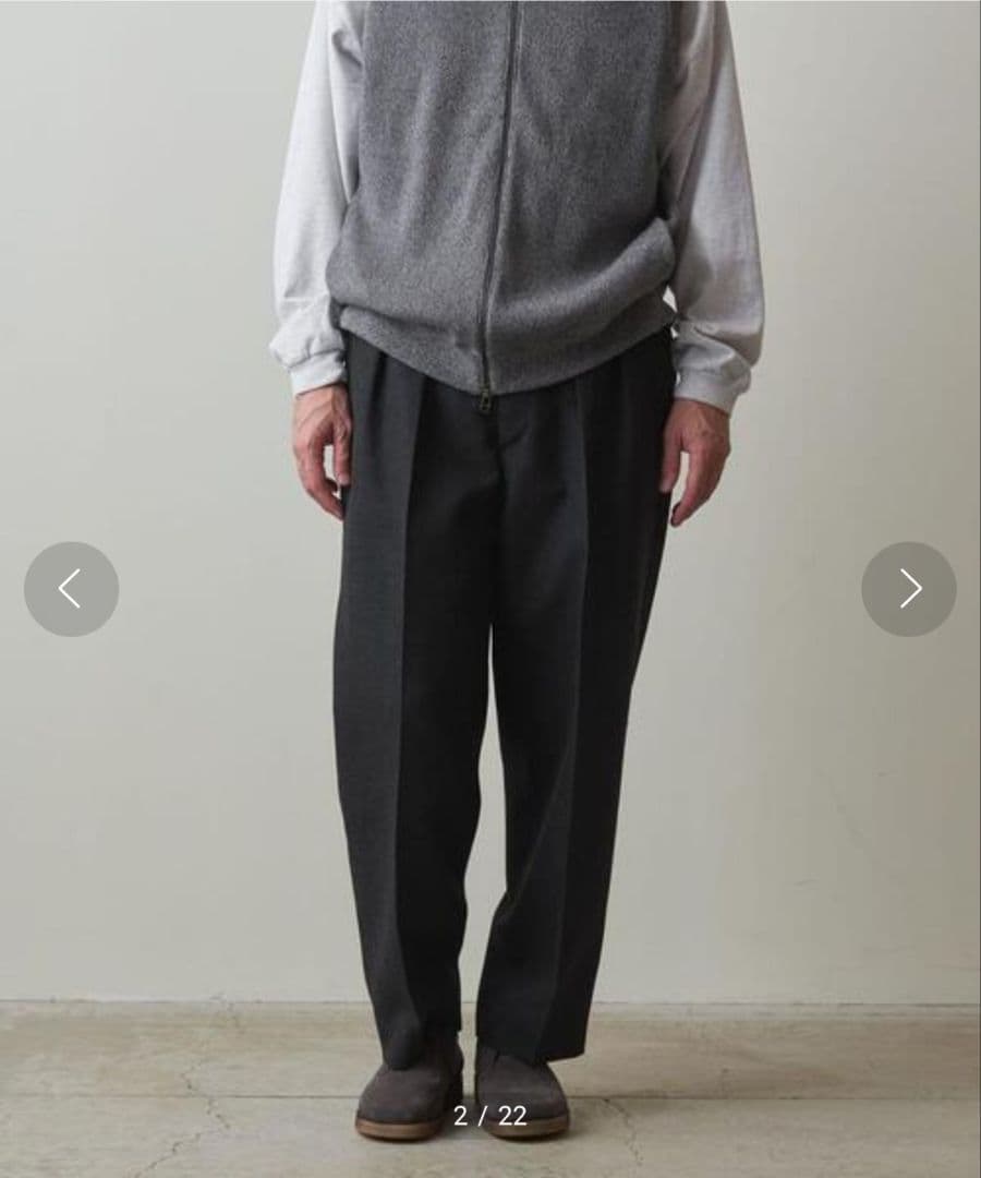 極美品★スティーブンアラン　2テーパード トラウザーズパンツ 2.2万　 M