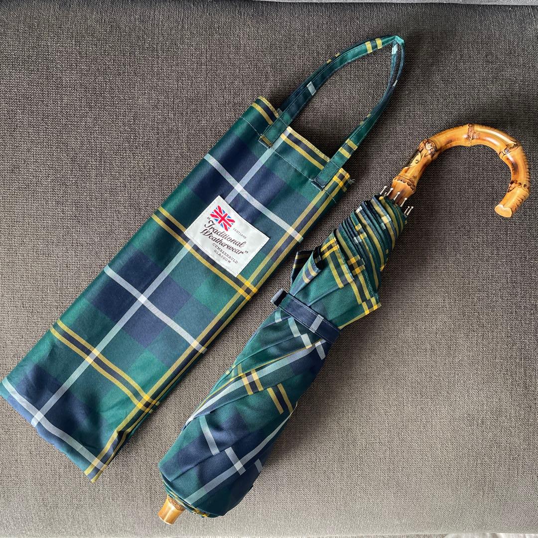 【美品】トラディショナルウェザーウェアー　晴雨兼用折り畳み傘