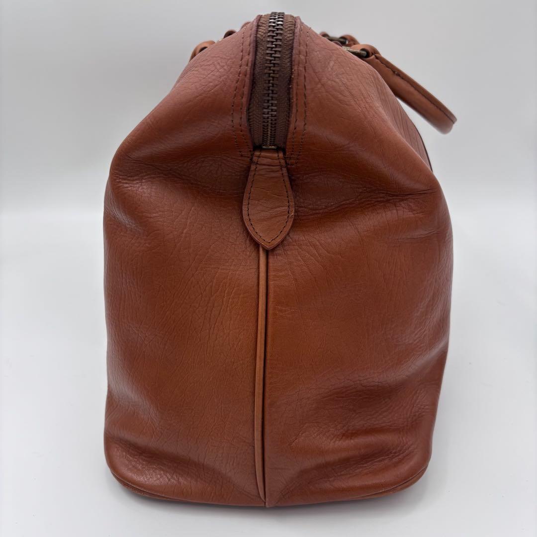 ポーター オールレザー ボストンバッグ 南京錠 ブラウン 大容量 A4可 茶