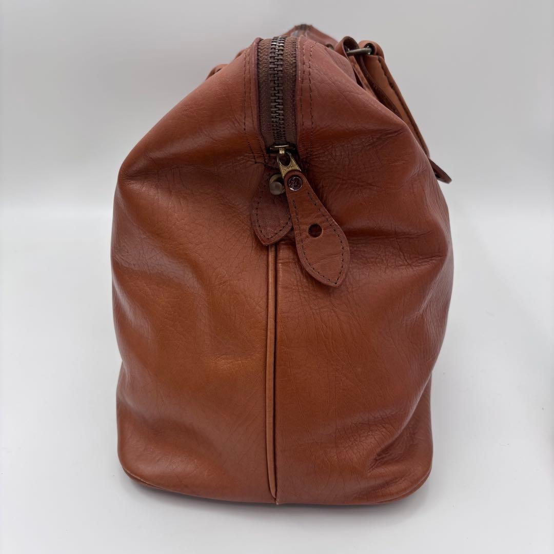 ポーター オールレザー ボストンバッグ 南京錠 ブラウン 大容量 A4可 茶