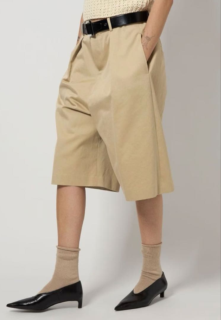 新品　＜6(ROKU) ＞コットン チノ ショートパンツ