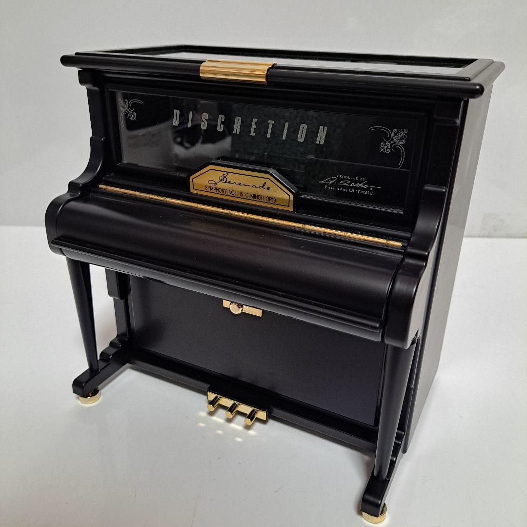 未使用　ビアノ型　ジュエリーボックス　小物入れ　オルゴール付き