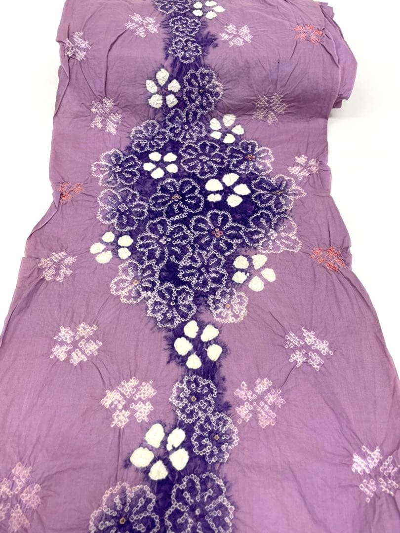 絞り浴衣 有松鳴海絞 盛夏 浅紫色 綿反 反物