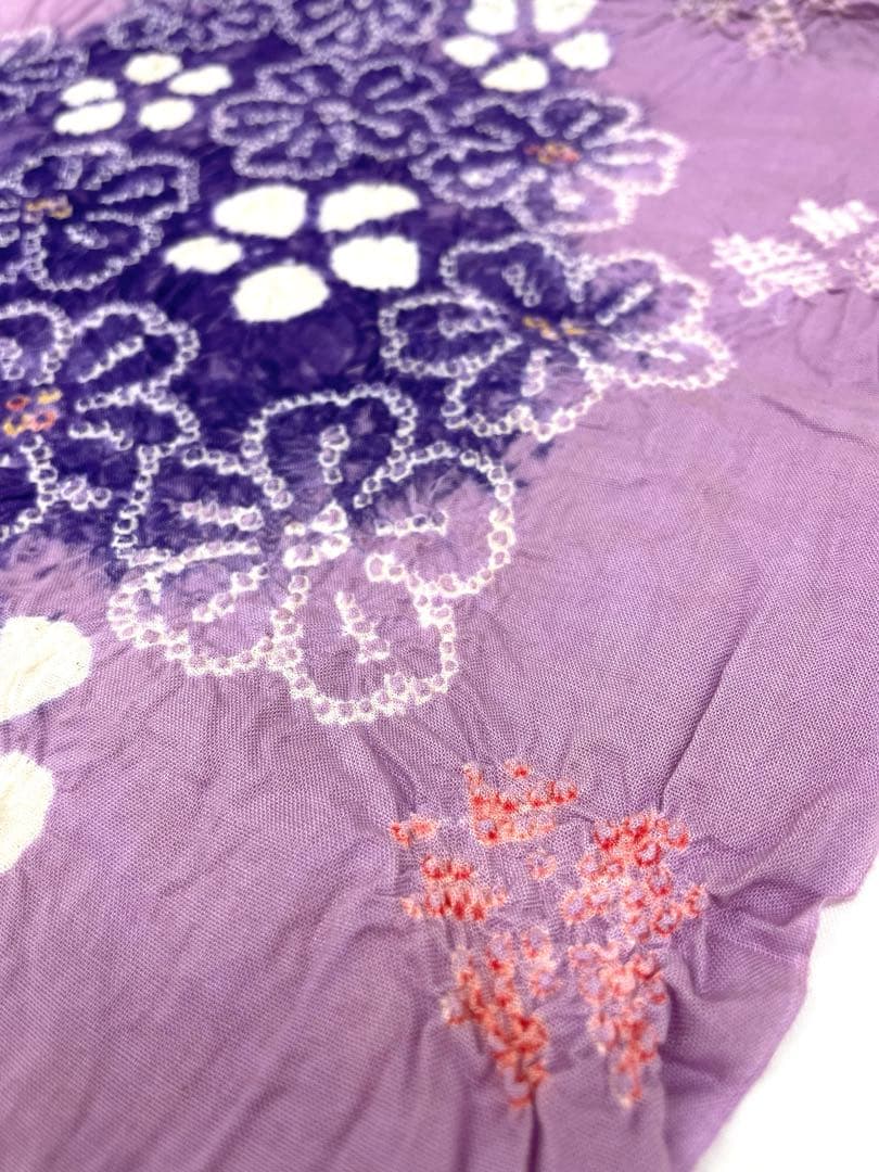 絞り浴衣 有松鳴海絞 盛夏 浅紫色 綿反 反物