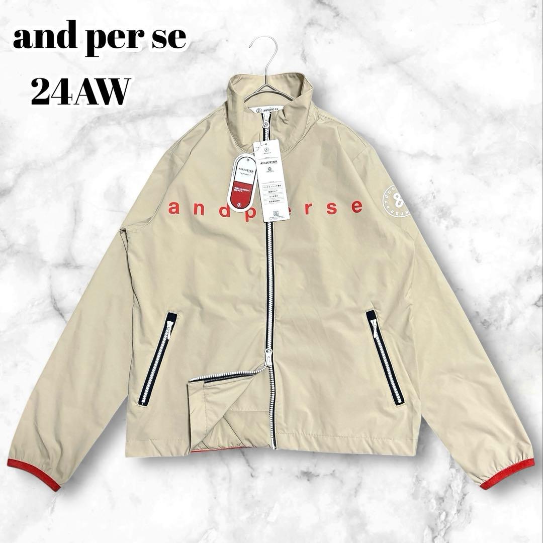 新品　24AW✨アンパスィ　エアジャスターフルジップブルゾン　ゴルフ　中綿　M