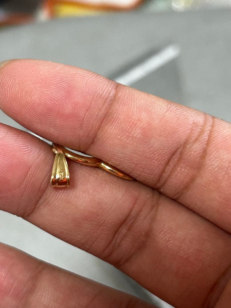 値下げしました！18金　オープンハートペンダント