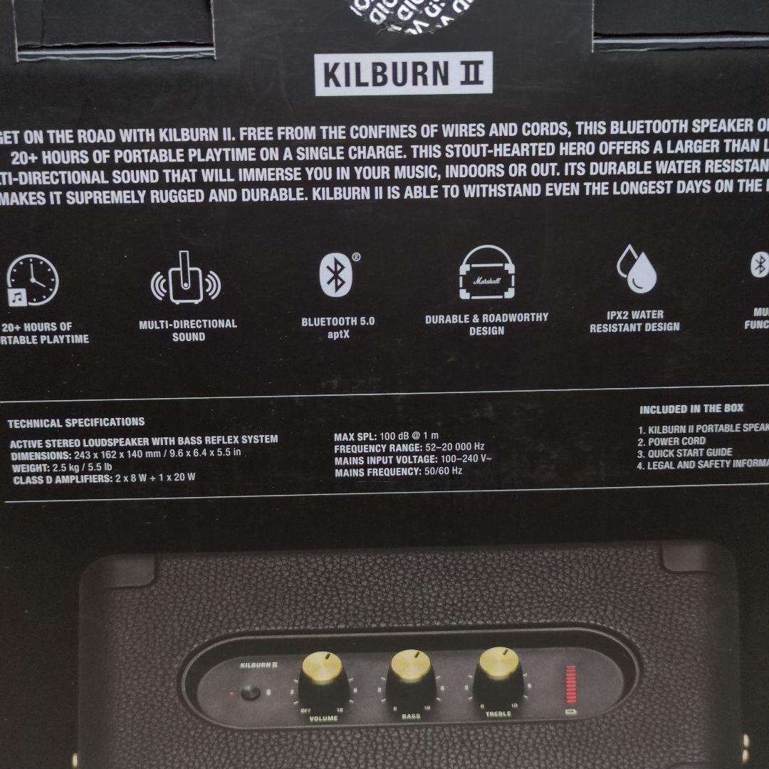 マーシャル キルバーン 2 Black & Brass 完実電気 国内正規品！