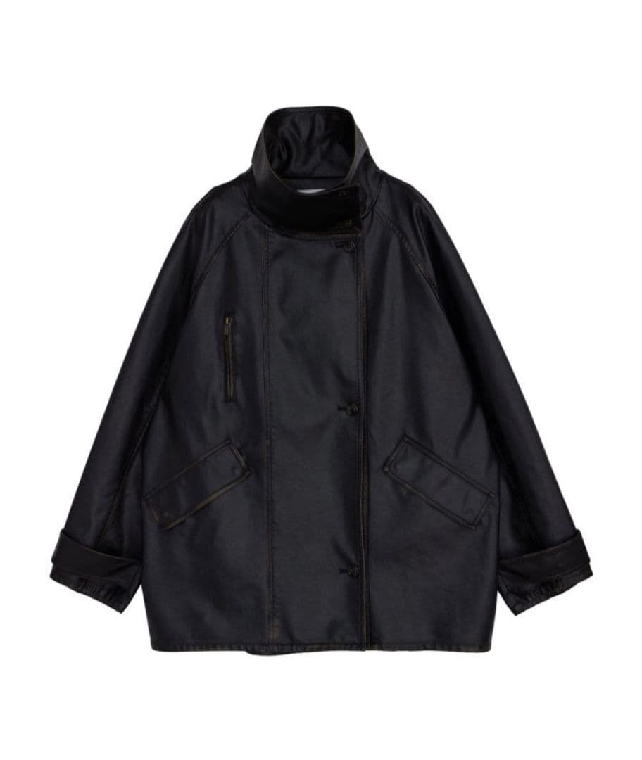 Ameri　USED LIKE SYNTHETIC LEATHER JACKET