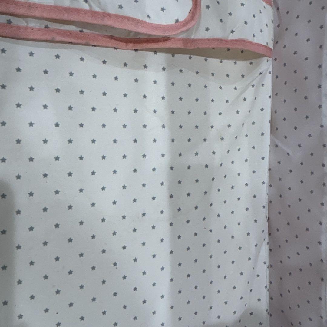 【911】✨美品✨　多機能ベビーベッド　ピンク　ゆりかご　蚊帳付き