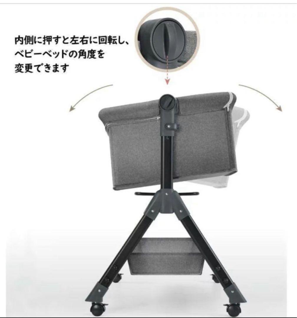 【911】✨美品✨　多機能ベビーベッド　ピンク　ゆりかご　蚊帳付き