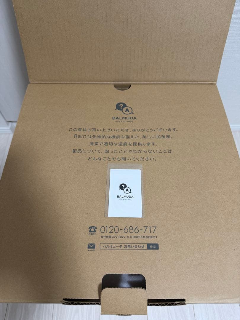 [新品]BALMUDA Rain ERN-1100SD-WK 気化式加湿器