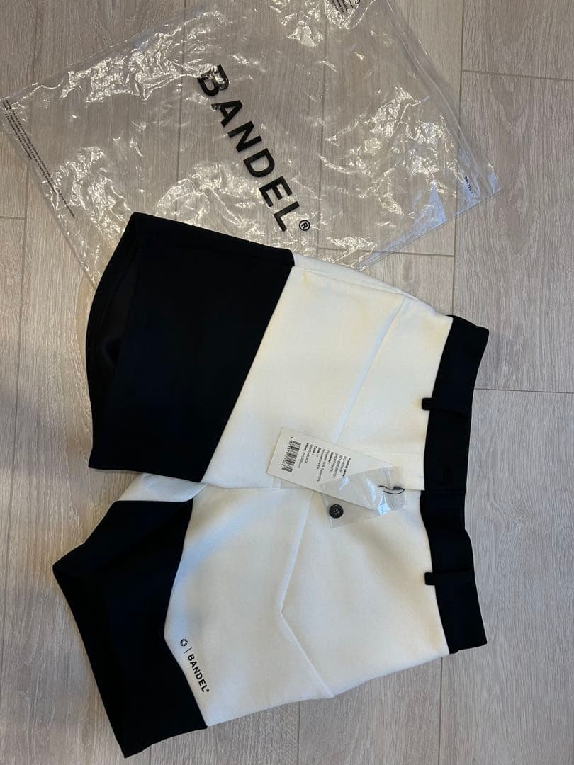 Lemon レディースパンツホワイト/ブラック