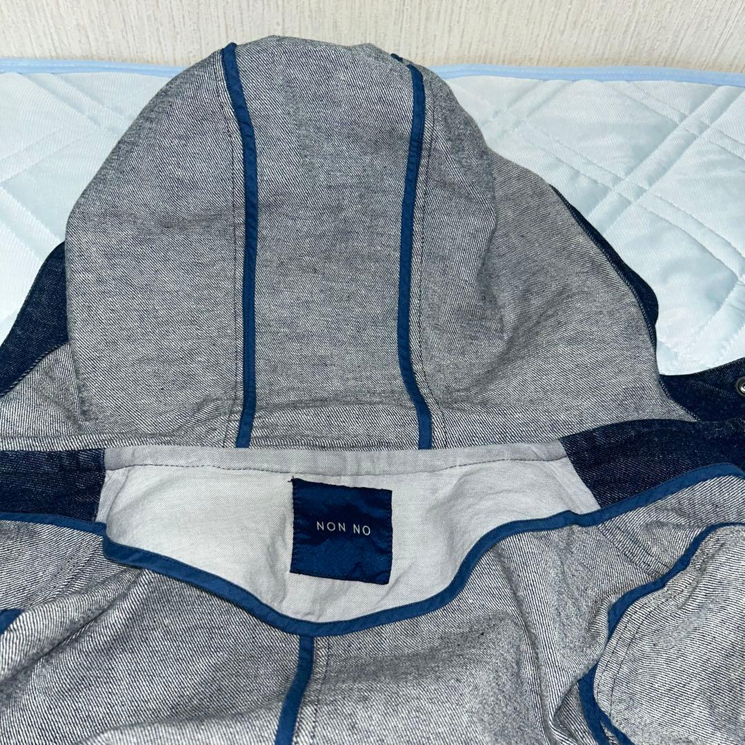 NON NO フード付きデニムジャケット（M）
