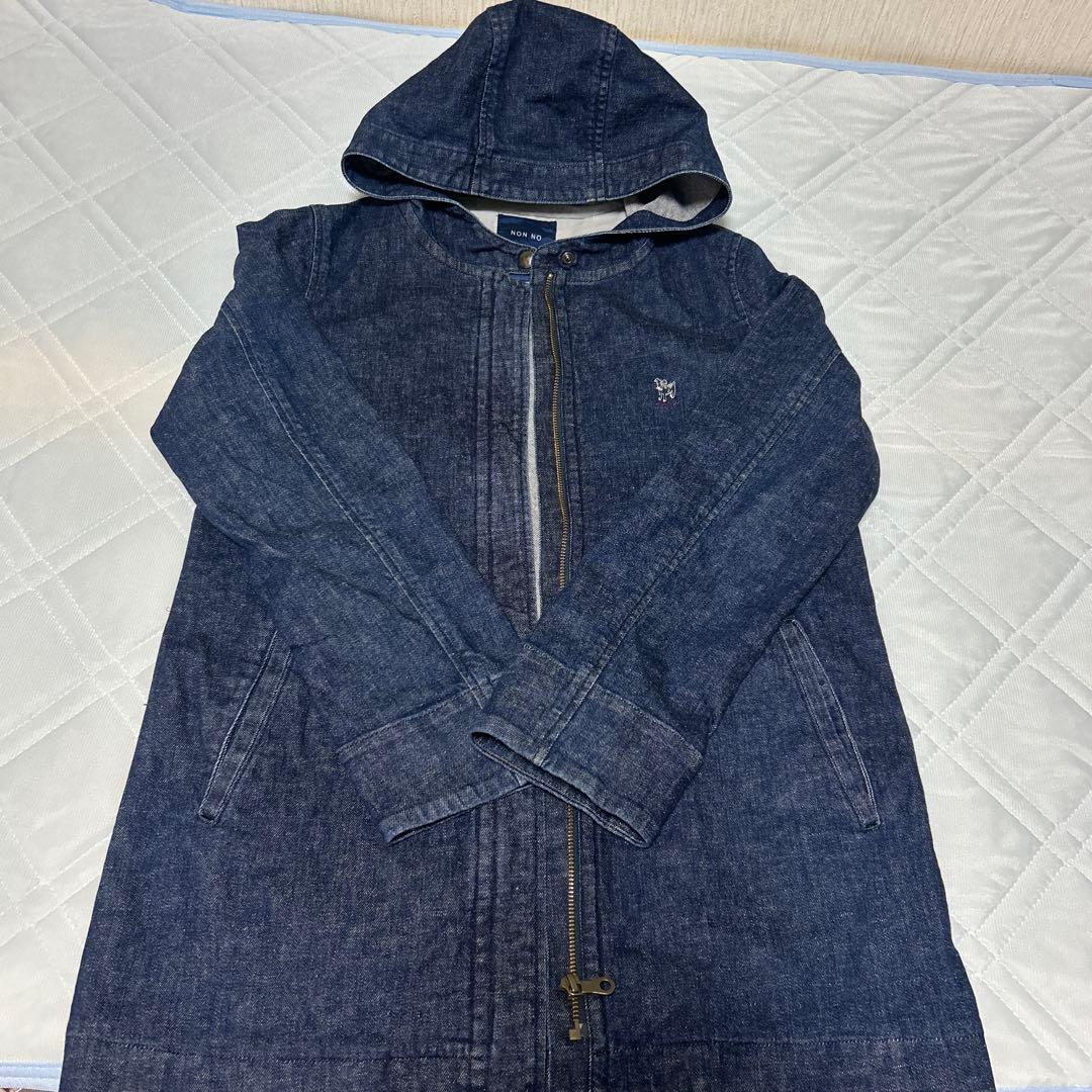 NON NO フード付きデニムジャケット（M）