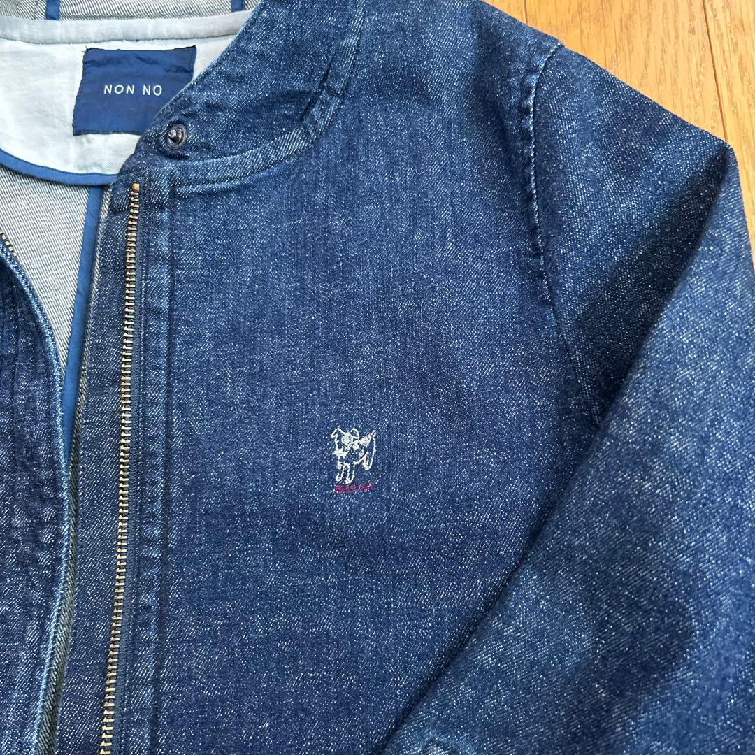NON NO フード付きデニムジャケット（M）