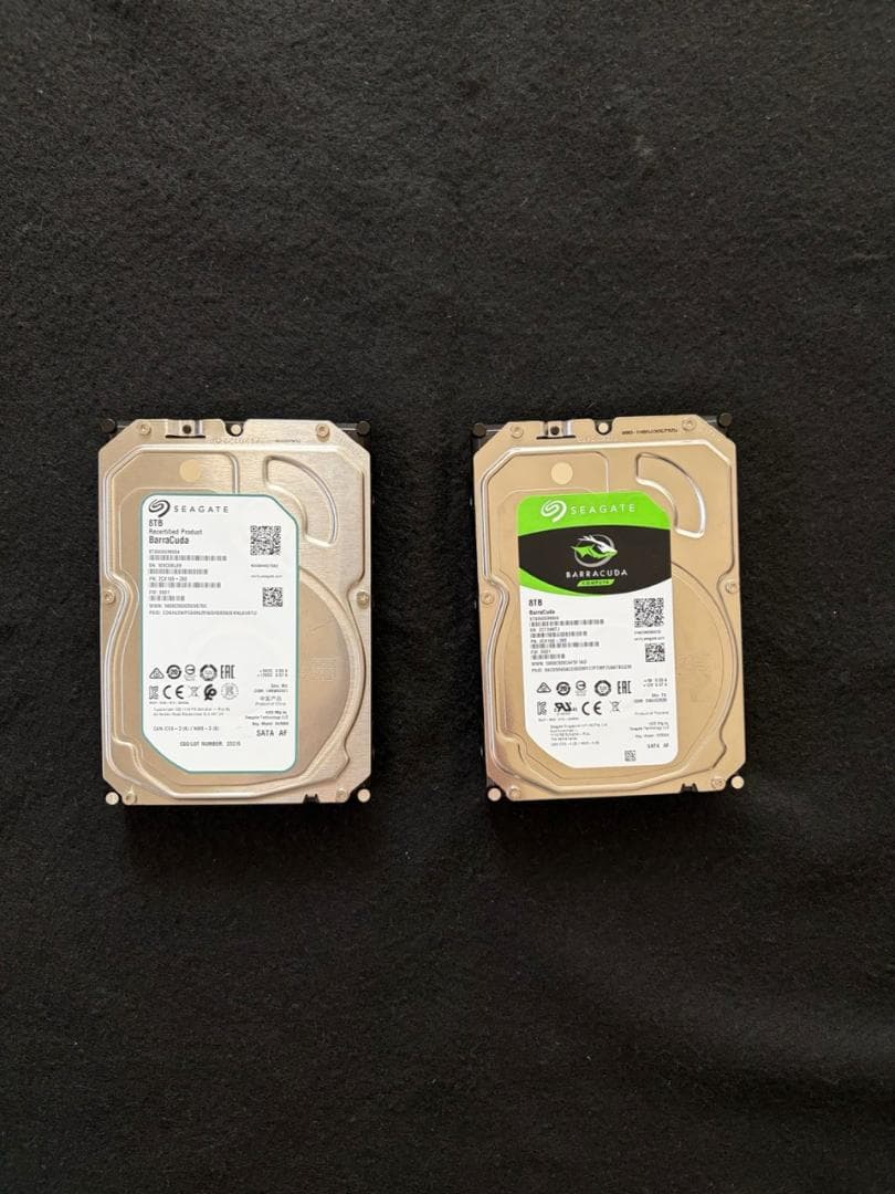 Seagate BarraCuda 8TB HDD x 2 16TB ③