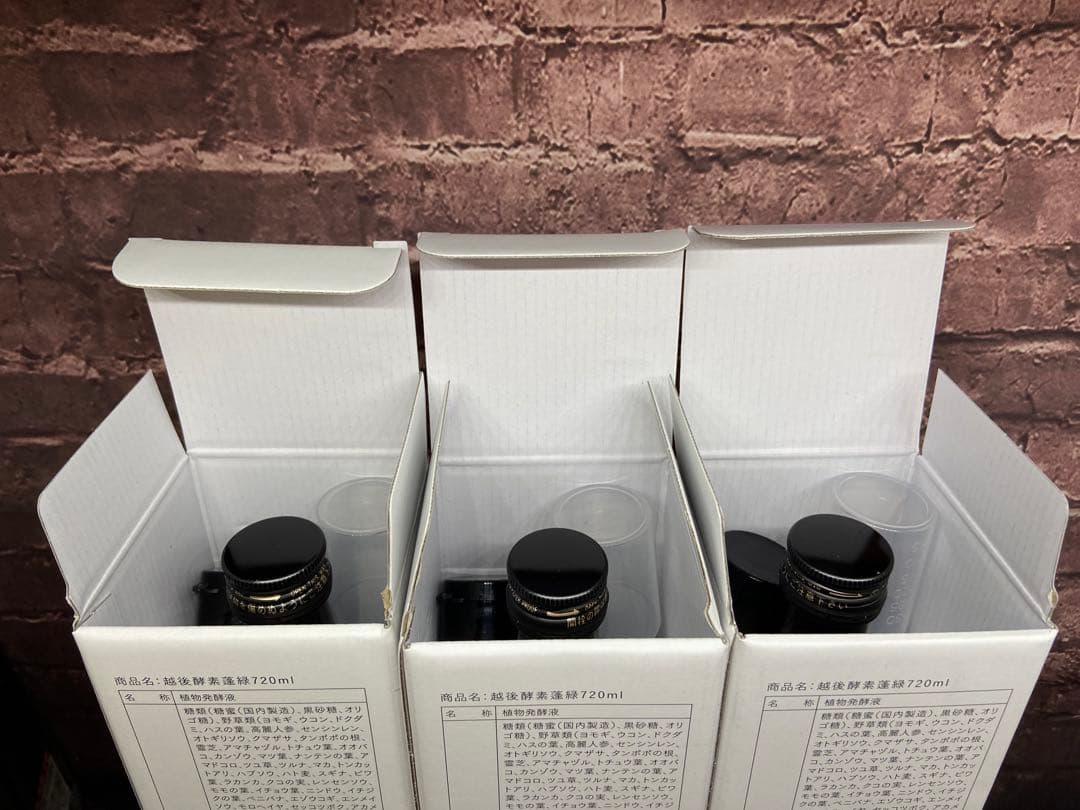 ⚫︎ 越後酵素 蓬緑 720ml×3