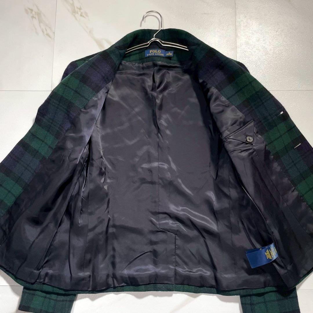 極美品✨サイズ8 ポロラルフローレン カシミヤ混ジャケット エンブレム刺繍
