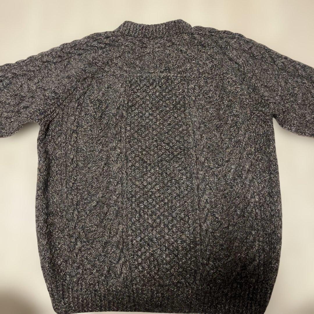 Athena Designs アラン模様 ニットセーター　ブラウン基調　古着