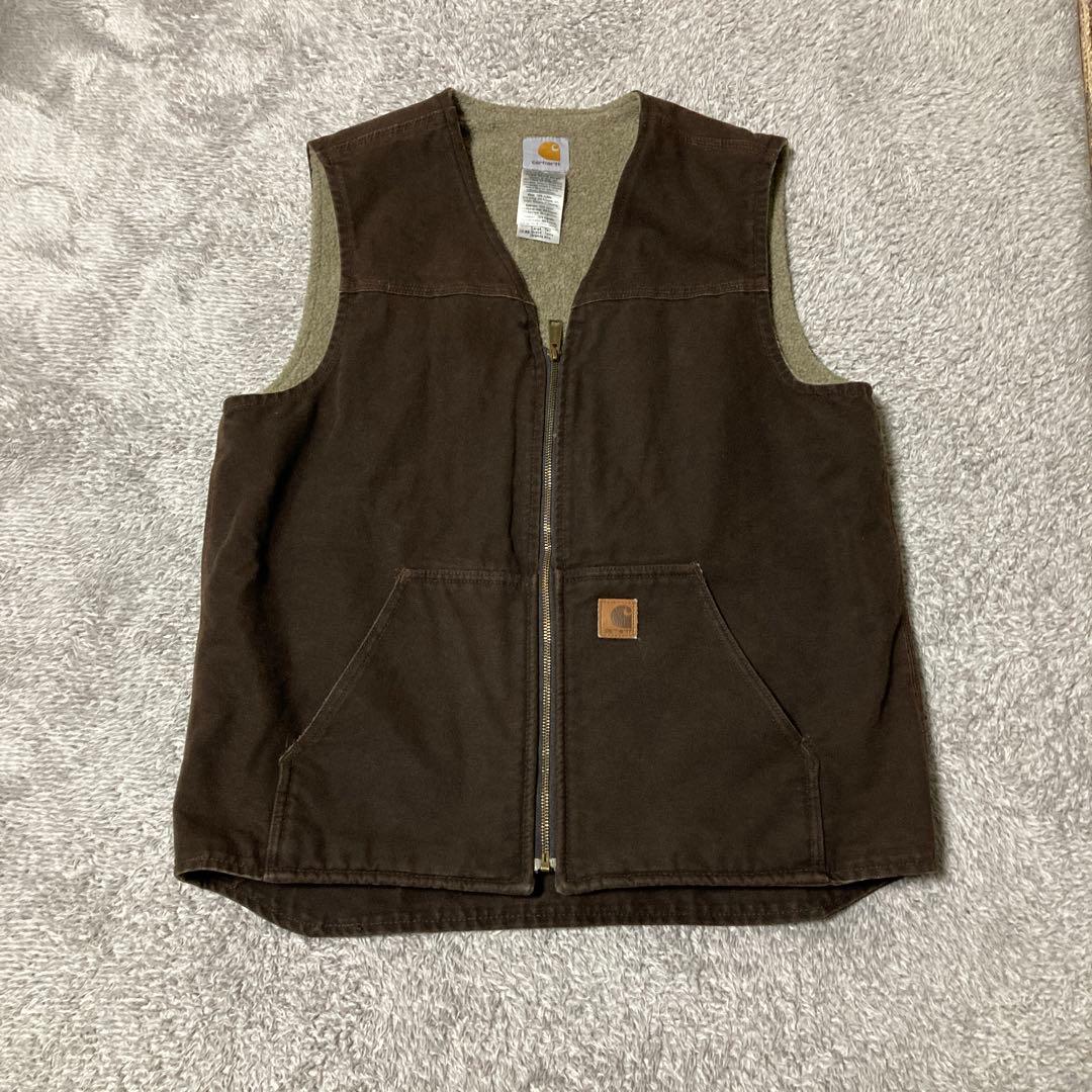 カーハート　ベスト　ブラウン
