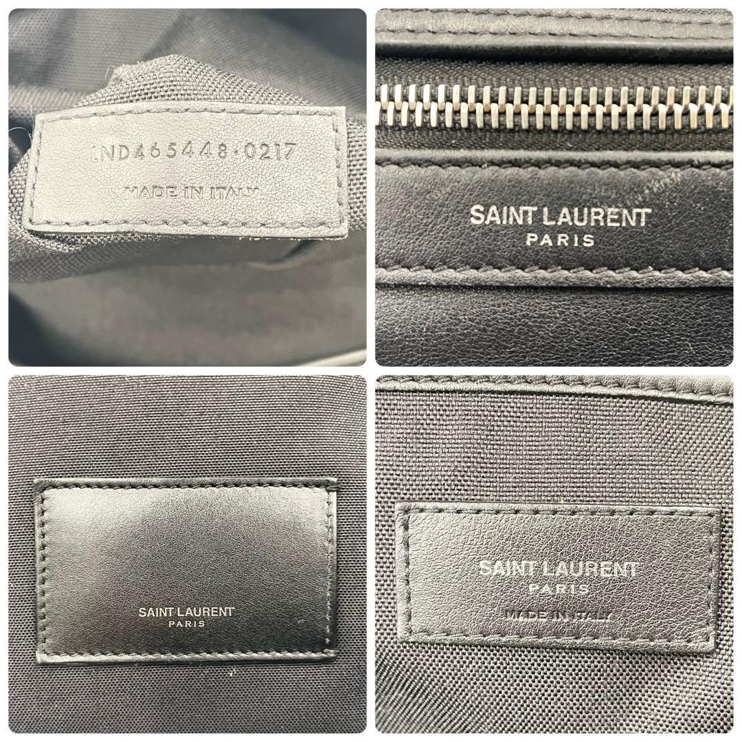 【極美品】SAINT LAURENTシティ バッグパック ブラック 本革 メンズ