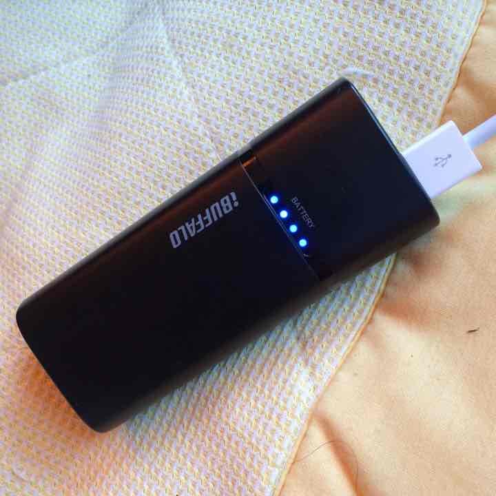 バッファローの携帯式充電器