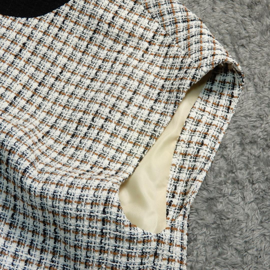 ナエ nae フリンジ ツイード ベスト ジレ