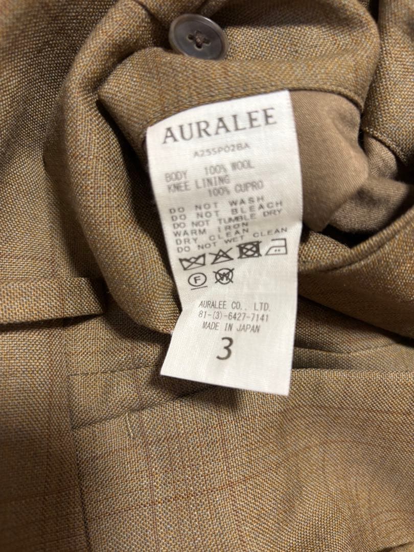 値下げ　AURALEE 25SS WOOL セットアップ