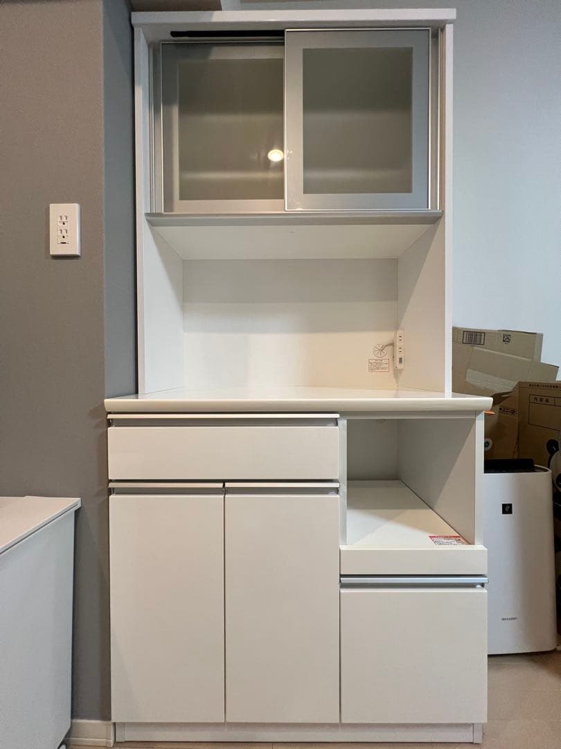 値下げ【送料込】ニトリ 食器棚 キッチンボード レジューム 90 ※9/26まで