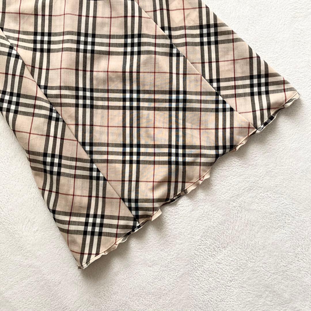 【未使用級】バーバリーブルーレーベル ノバチェックワンピース ベージュ