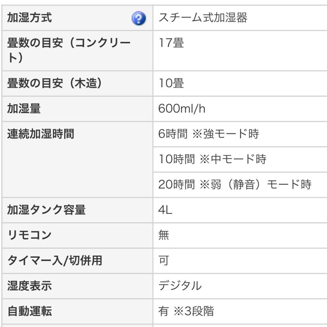 2025年製 象印 スチーム式加湿器 EE-TB60-WA