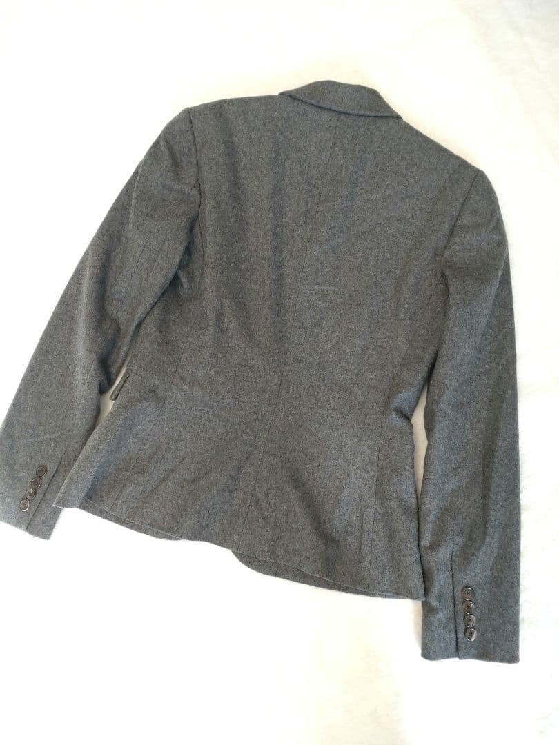 ラルフローレン　カシミヤ、アンゴラ混　グレー テーラードジャケット