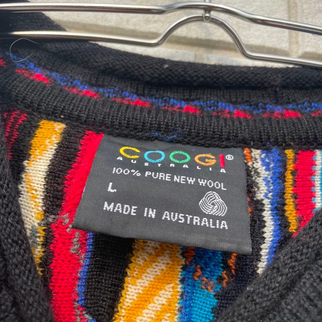 COOGI　セーター　L　3D　ウール100　オーストラリア製