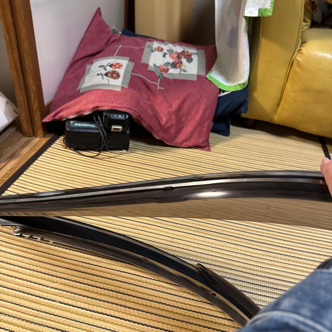 jzx100マークII用純正バイザー　ルーフサイドドリップモールのセット