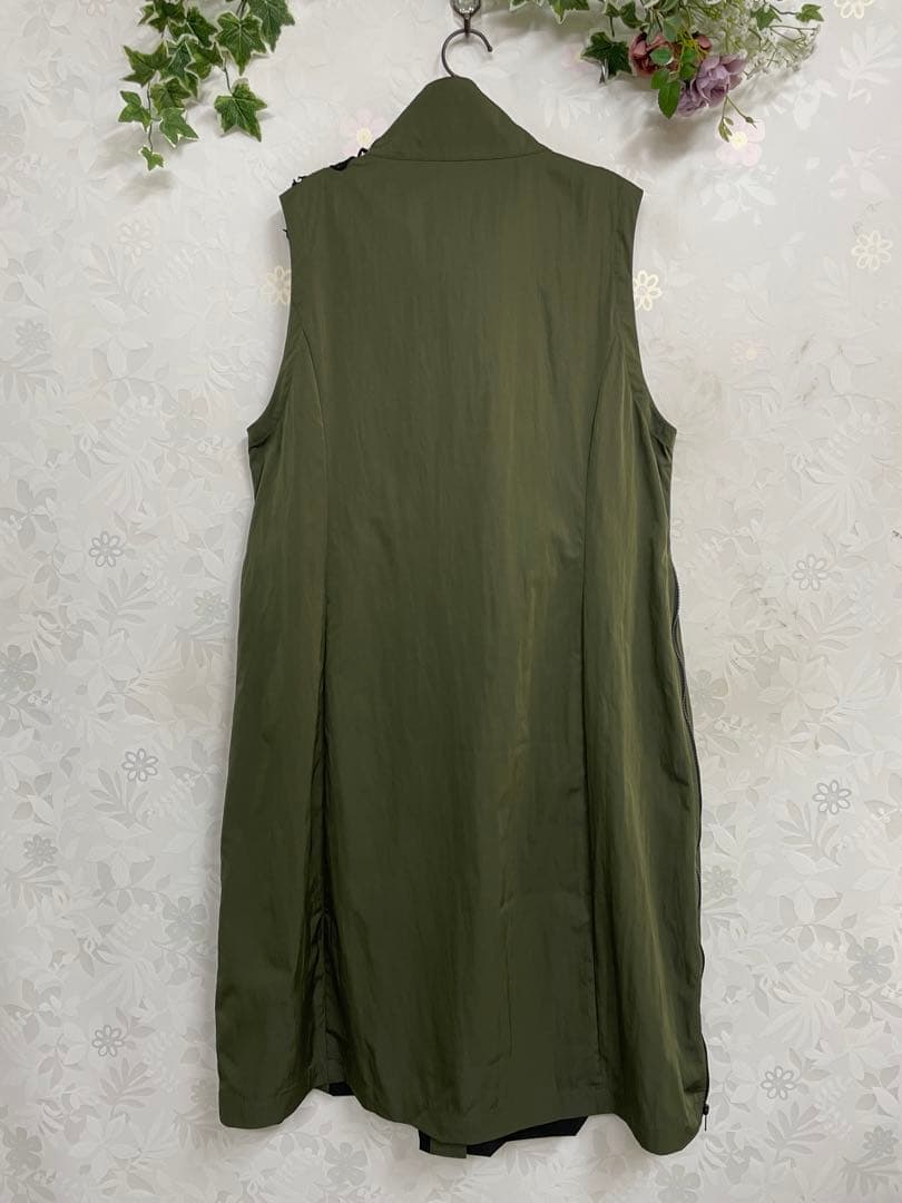 275新品BRILLANTE豪華お花レース付きストレッチロングベスト