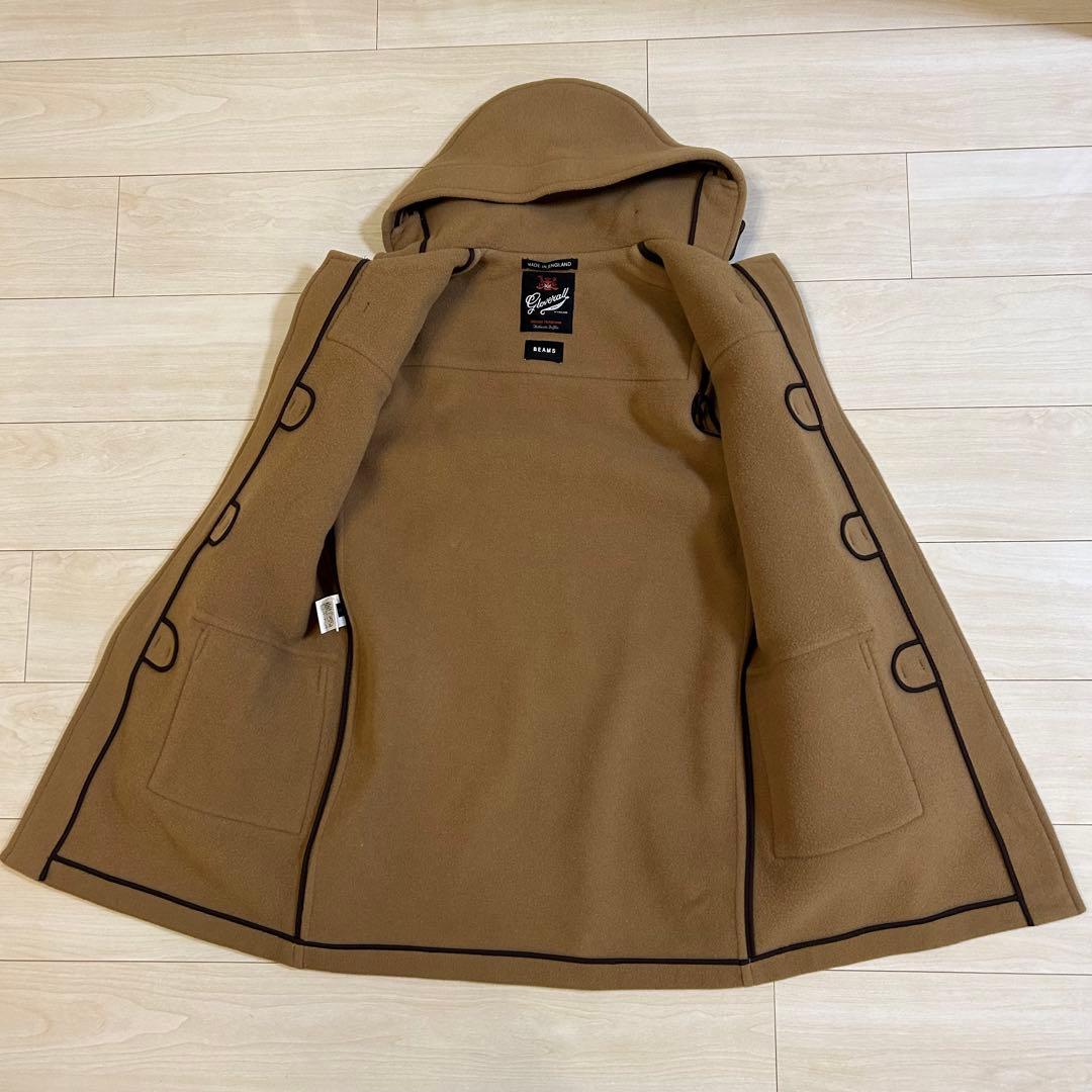 【極美品】ビームス別注 グローバーオール ダッフルコート キャメル 英国製 S