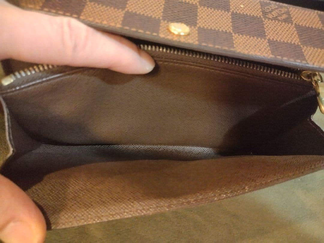 美品✨️ルイヴィトン　ダミエ　エベヌ　サラ　カード10枚　長財布　折り財布