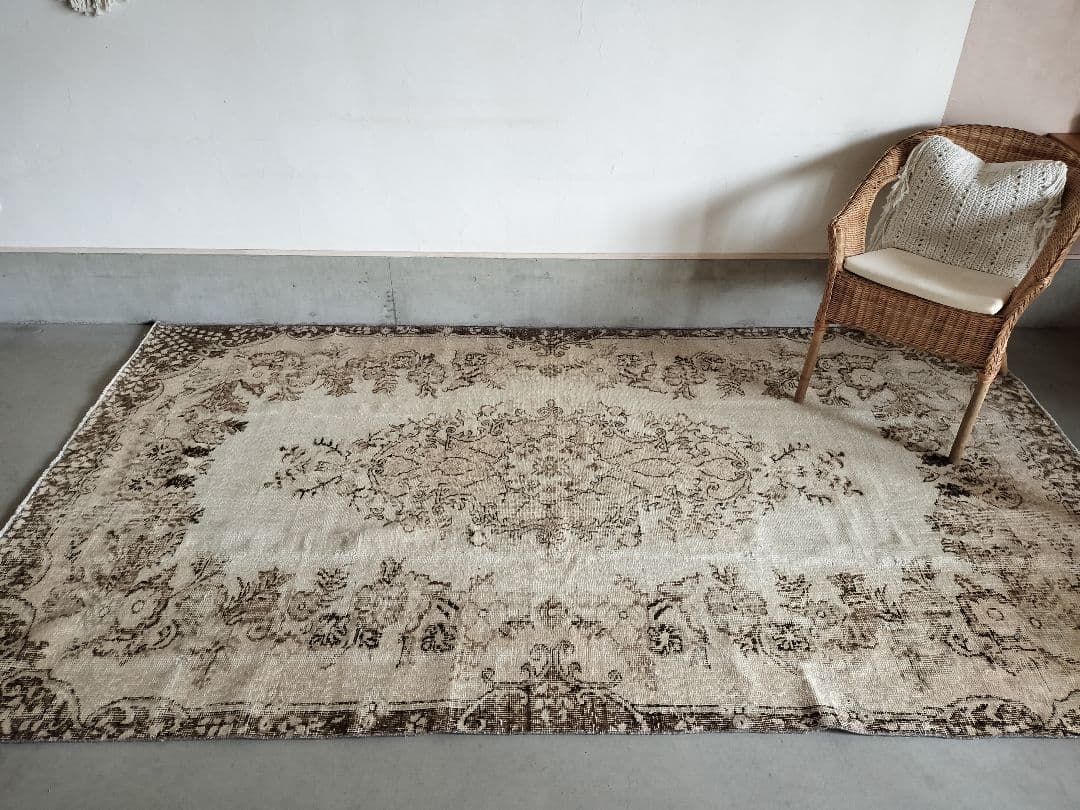 【strawberry_jam15】超大判クリームベージュラグNo.629