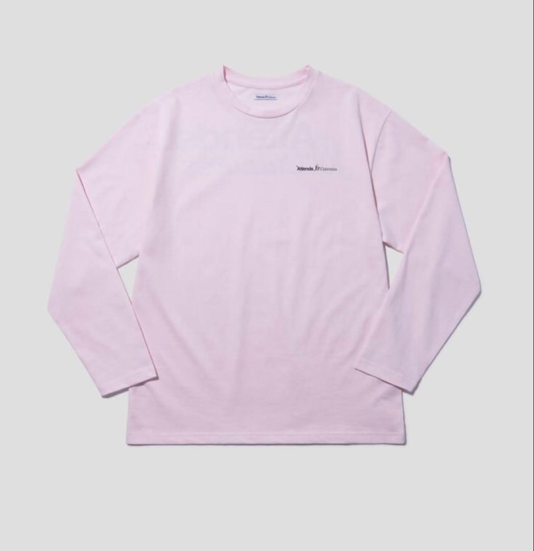 ATTENDS Babypink long sleeve tee ロンT