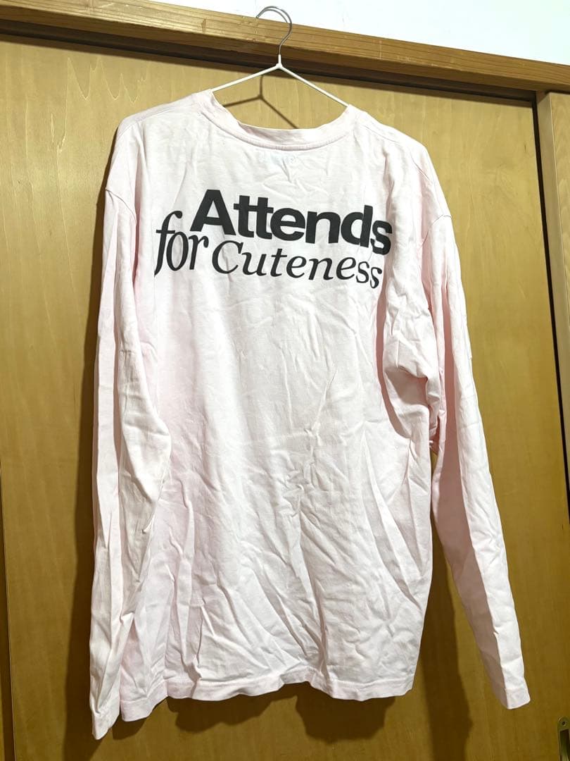ATTENDS Babypink long sleeve tee ロンT