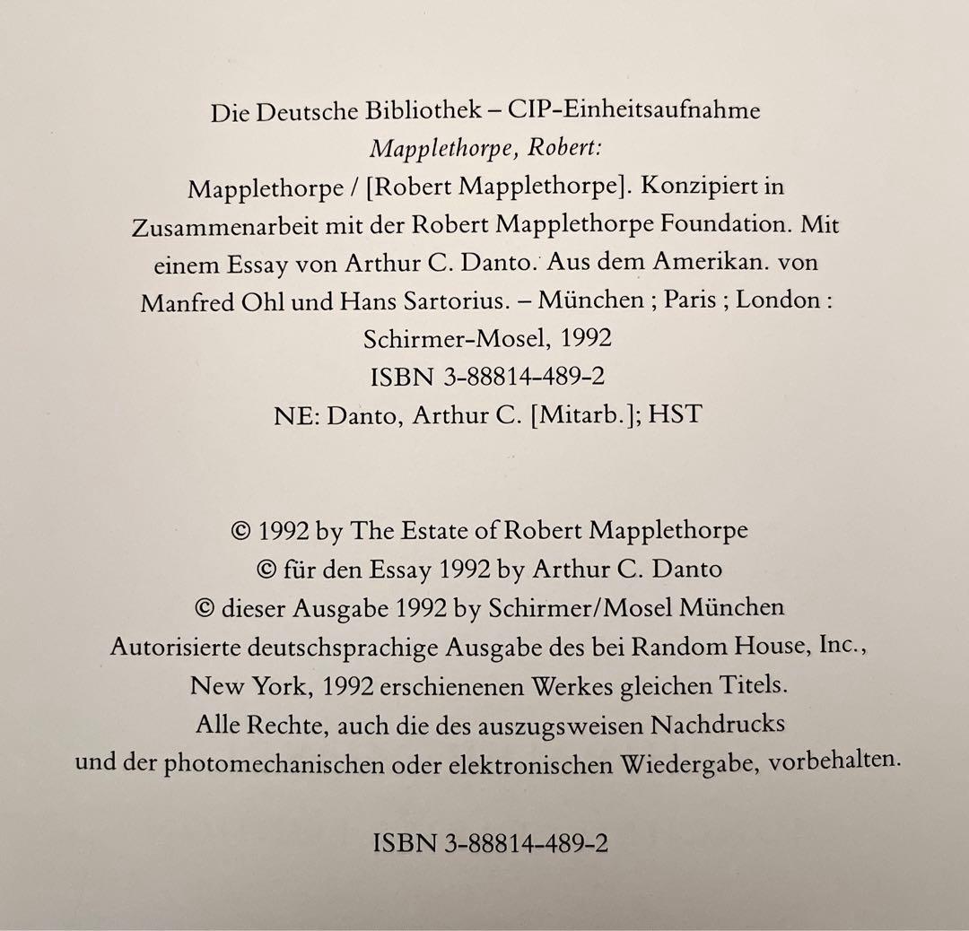 初版MAPPLETHORPE ロバート・メープルソープ 写真集 大型 絶版 希少