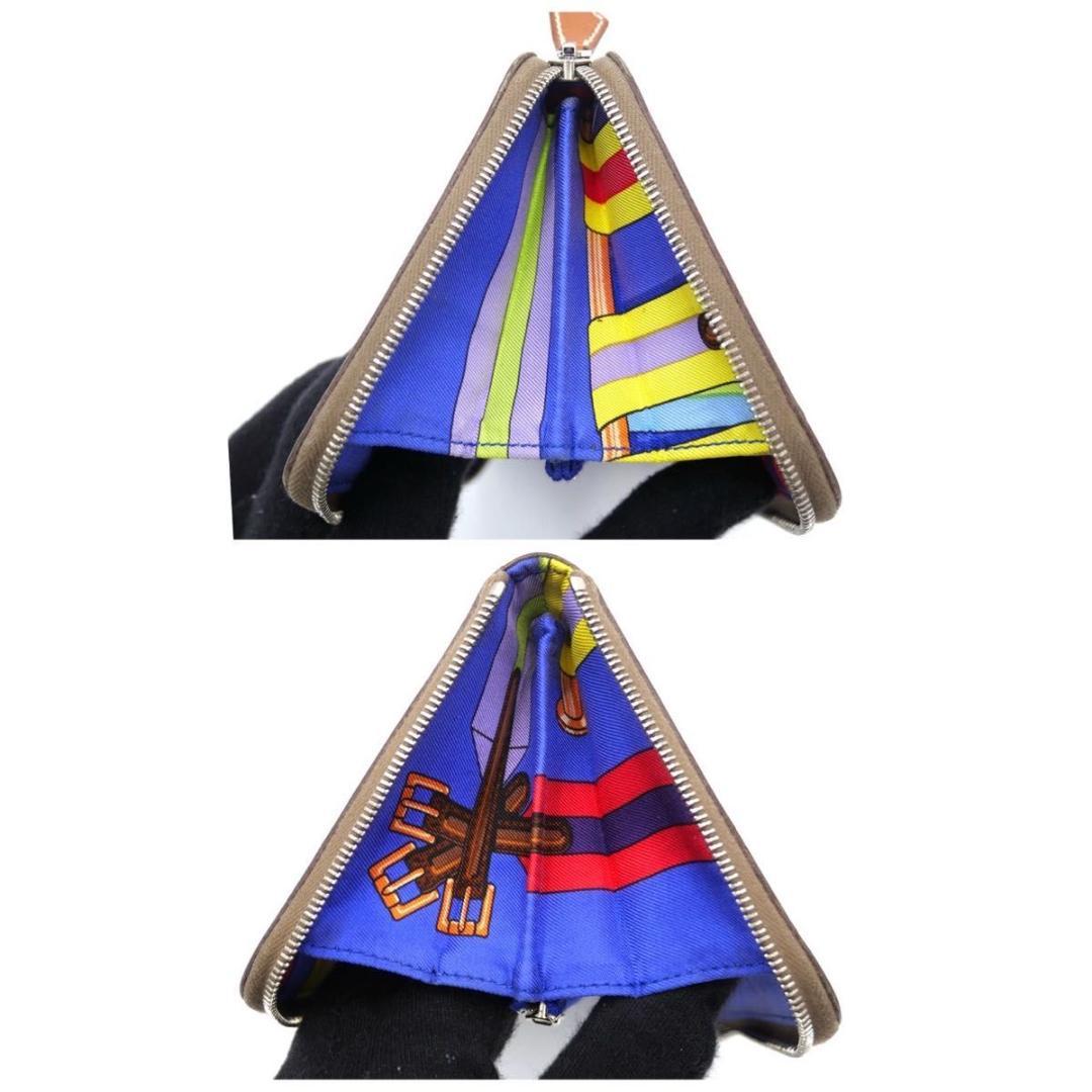 エルメス アザップ シルクイン ロング ヴォーエプソン エトゥープ 長財布