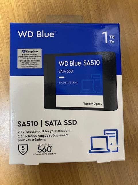 WD Blue SA510 1TB SATA SSD 2.5インチ