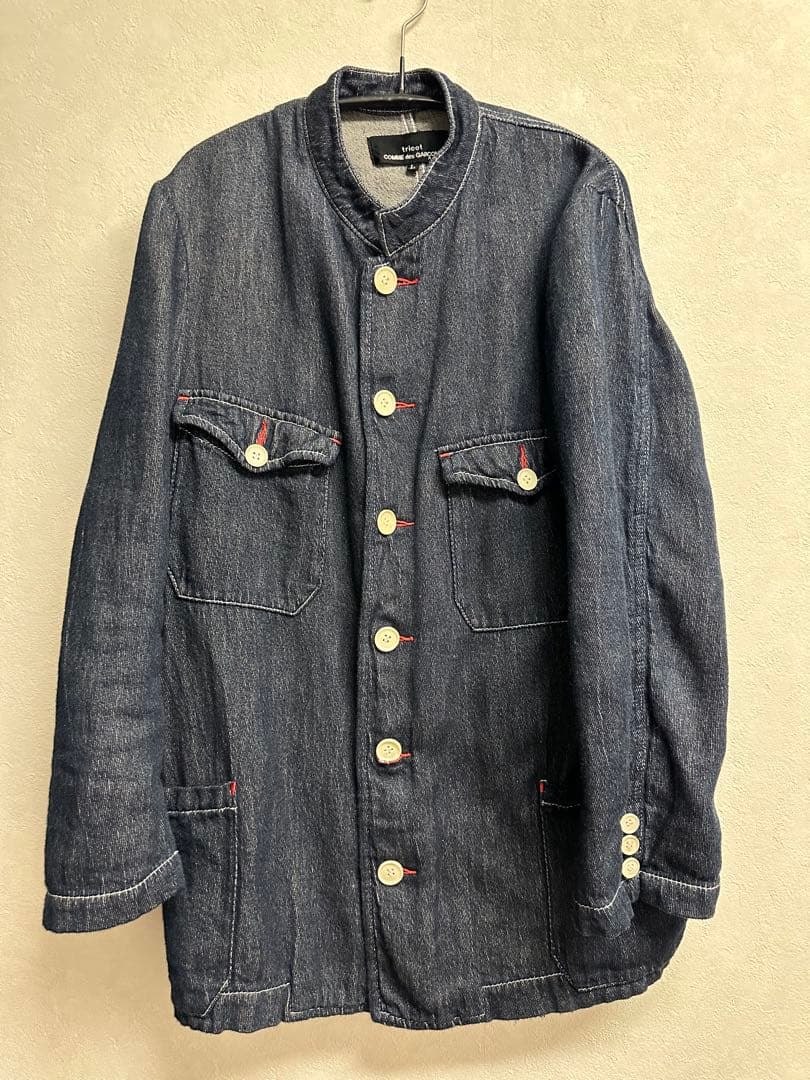 トリコ　コムデギャルソン tricot デニムジャケット ダークブルー