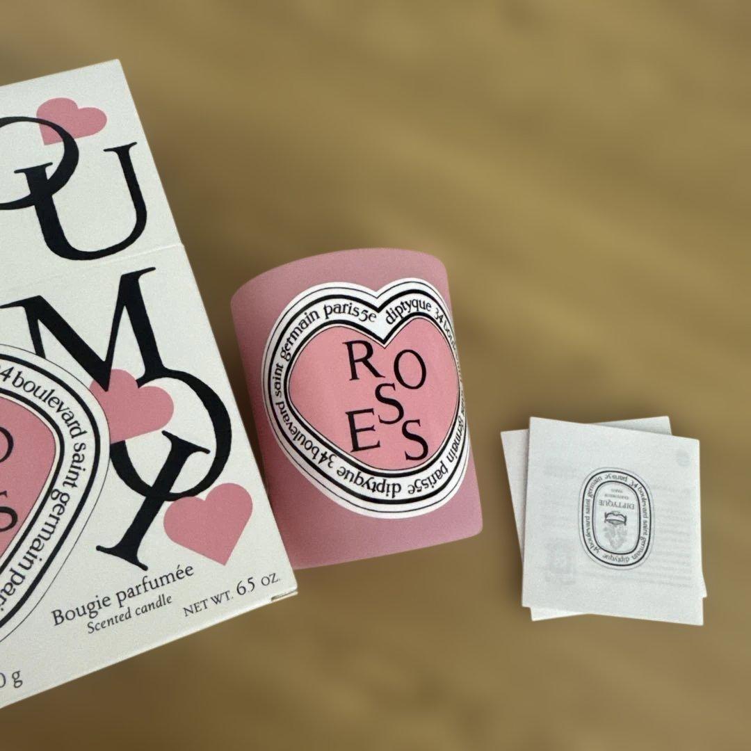 新品　レアdiptyque キャンドル　ピンク　ハート